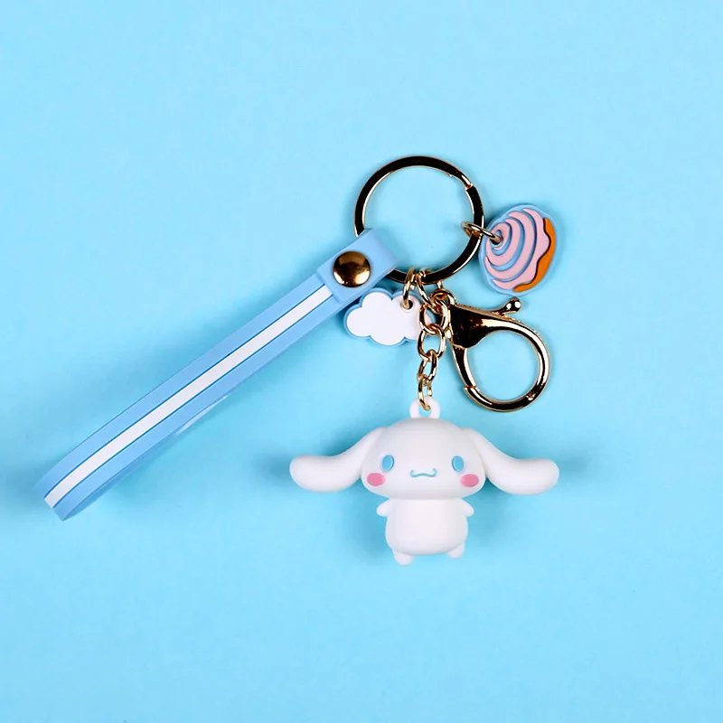 Cinnamoroll Силиконовый чехол для AirPods милый защитный чехол Bluetooth чехол для наушников apple airpods2 аксессуары с брелком мелодия - Цвет: Cinnamoroll
