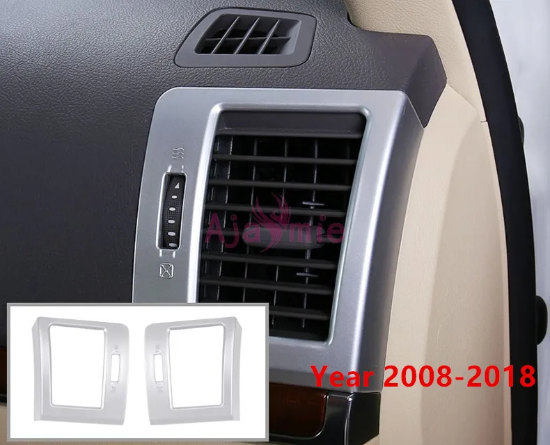 Side Vent Cover Для Toyota LC 200 Land Cruiser 200 2008 2009 2010 2011 2012 2013 хромированная накладка посылка аксессуары для стайлинга автомобилей - Название цвета: Side Vent Cover