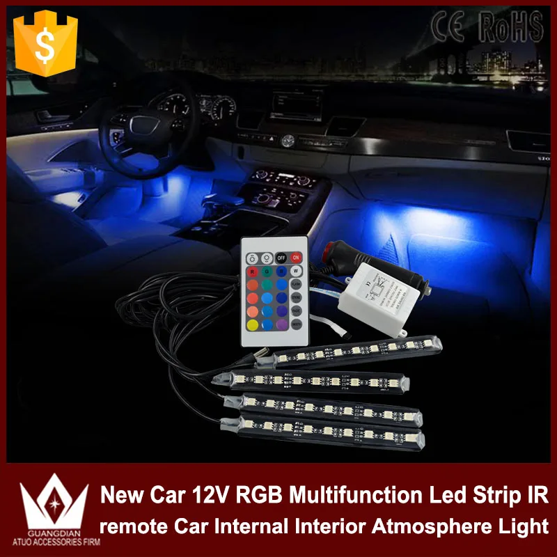 Tcart 1 компл автомобиля светодиодный RGB неоновая лампа Автоматическая внутренняя