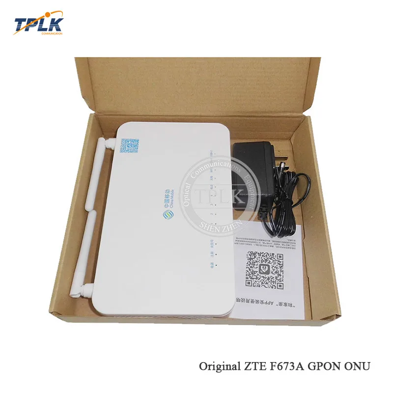 Английская прошивка 100% абсолютно новая ZTE F673A V2 GPON ONU ONT 4GE + 1Tel USB Wifi такая же функция