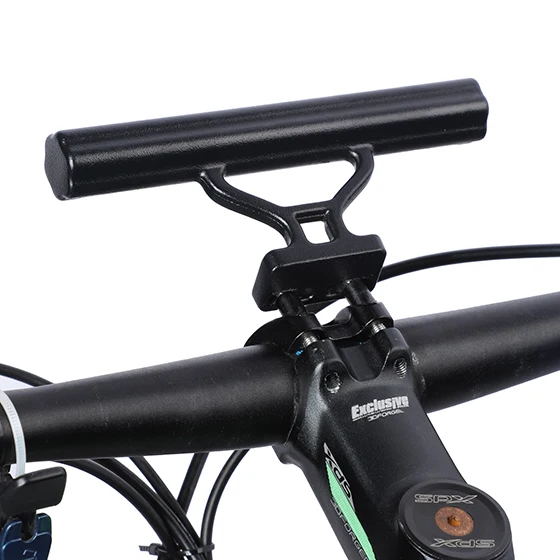 Black WEST BIKING велосипедный Руль держатель велосипеда Фонарик MTB Аксессуары для велосипеда расширитель сплав кронштейн компьютерный звуковой сигнал расширитель - Цвет: Black