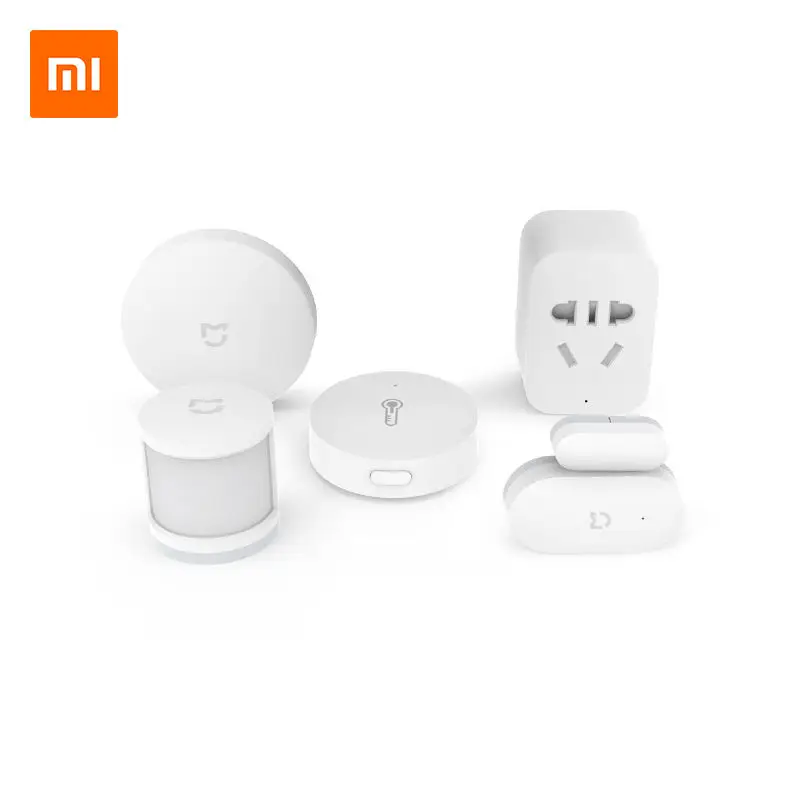 Xiaomi Mijia умный дом датчик комплект шлюз 2 двери окна человеческого тела датчик температуры и влажности беспроводной переключатель Zigbee розетка