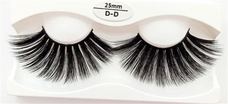 

NEW 1 Pairs 3D Mink Hair False Eyelashes Criss-cross Wispy Cross Fluffy 25mm Lashes Extension Handmade Eye Makeup Tools