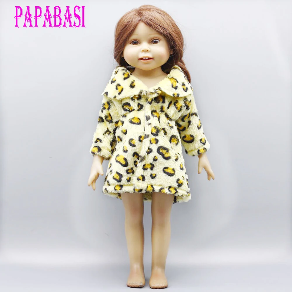 Новое поступление мягкая плюшевая куртка пальто для кукол 18 дюймов 45 см меховое