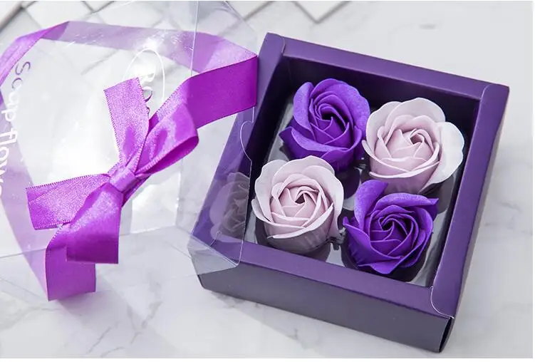 50pcs lot wedding favors and gifts for guests giveaways artificial flowers soap flower Bridal Shower baby shower SN2039