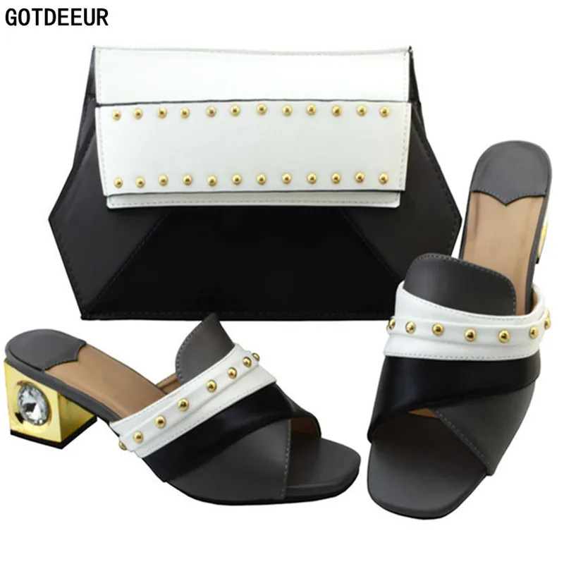 Новая модная итальянская обувь и сумки чтобы соответствовать сумка в комплекте