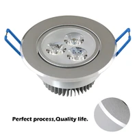 hy free shipping dimmable led ceiling downlight 9w 3x3w led led down light for living room cold white warm white
