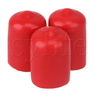 10 x красная виниловая круглая резиновая отделка трубы стопорный винт протектор резьбы 14 мм