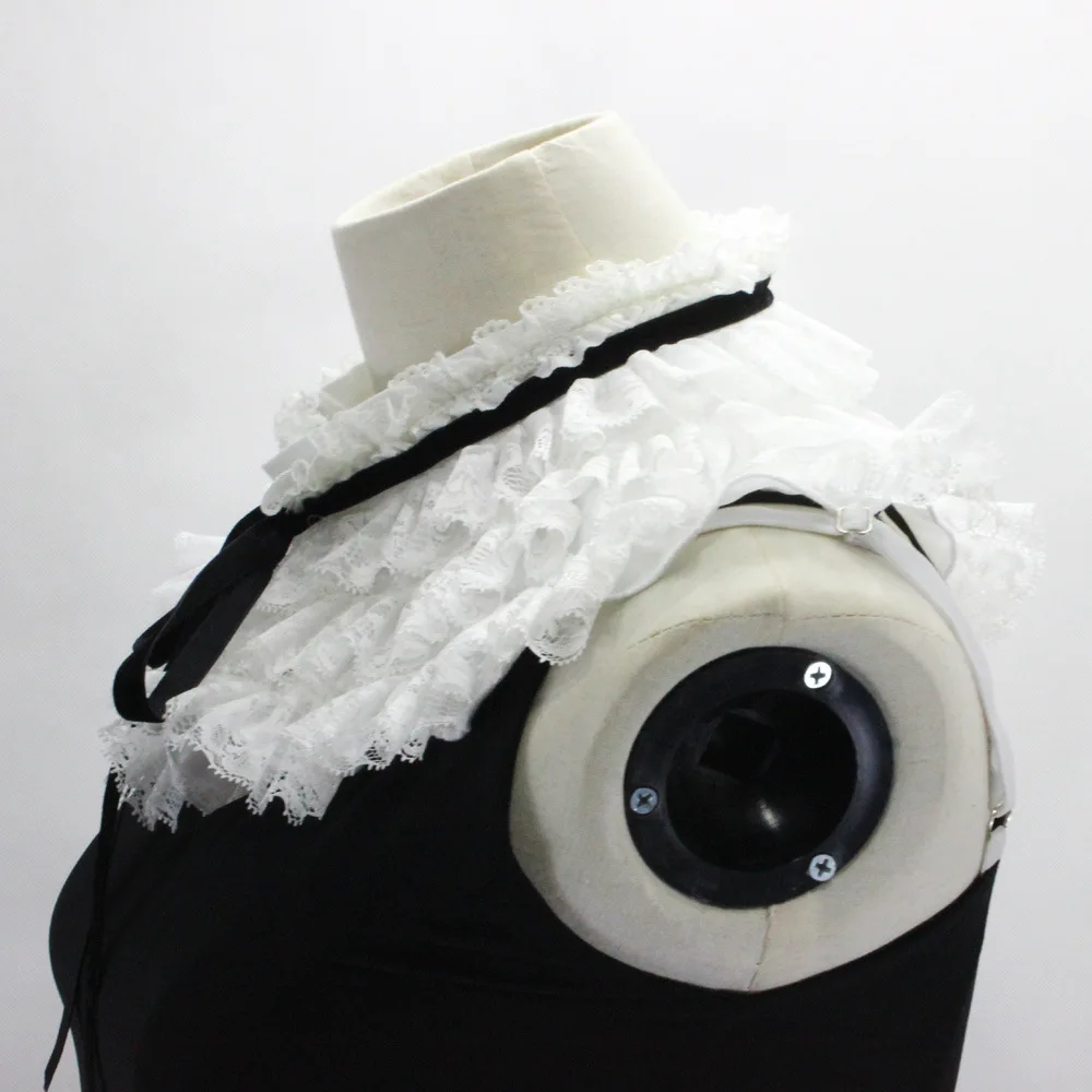 Съемные воротники с лацканами из искусственного шифона бусинами деревянное