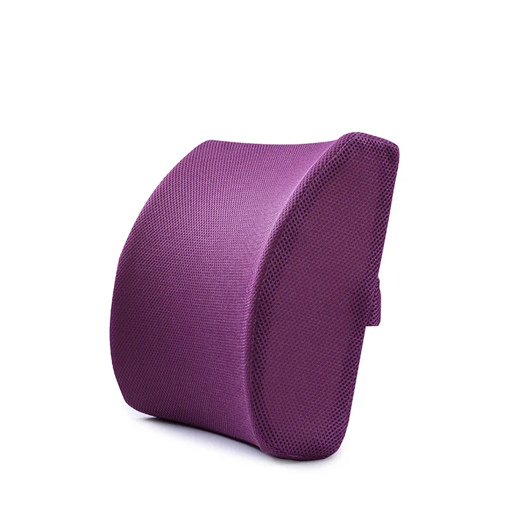 YK008 Purple Мягкая пена с эффектом памяти Поясничный массажер для спины поясная подушка для стула подушки для сиденья автомобиля домашний офис снимает боль - Название цвета: YK008 Purple