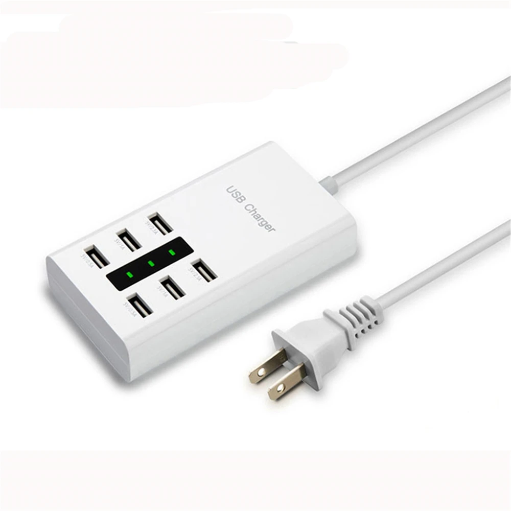 10 шт. 6 портов 7.2A USB адаптер питания для быстрой зарядки мобильного телефона