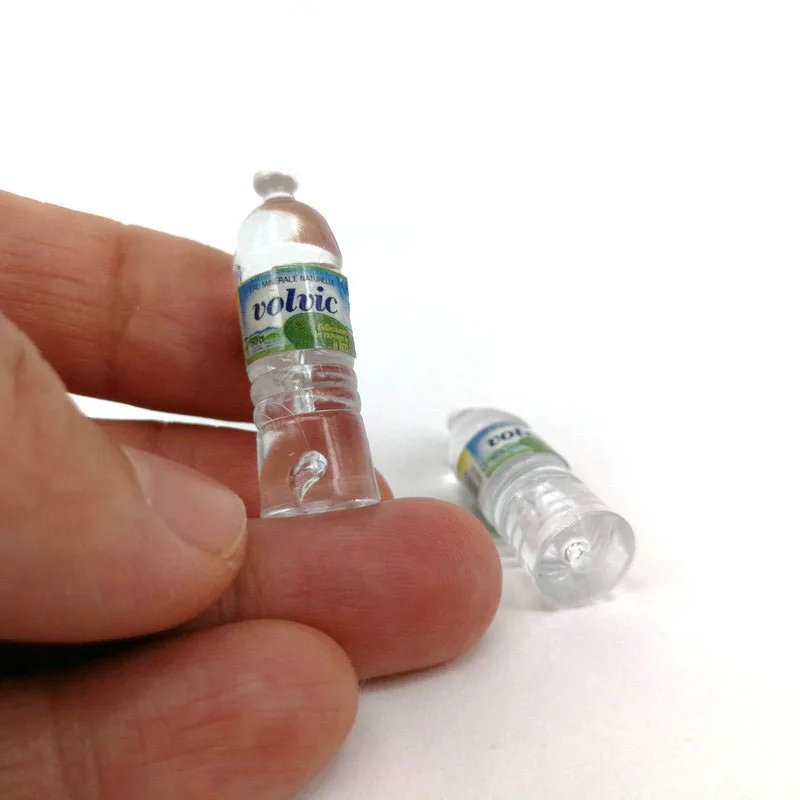 Boxi 10 шт. 1:12 мини-моделирование минеральной воды бутылка смолы модель Кукольный дом Миниатюрный Детский подарок игрушки украшения дома аксессуары