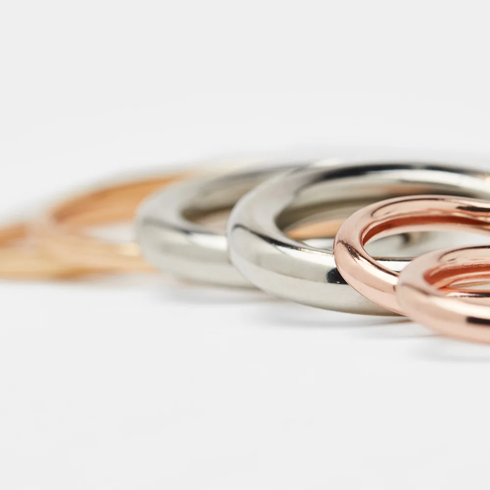 3 пары/уп. большие серьги кольца цвета розового золота минималистичные толстые