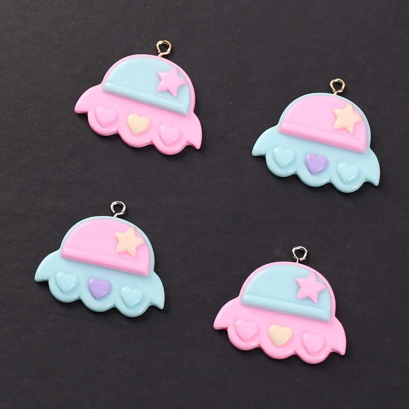 Подвески в виде НЛО из смолы 20 шт. 22*32 мм|resin charms|ufo charmcharm necklace |