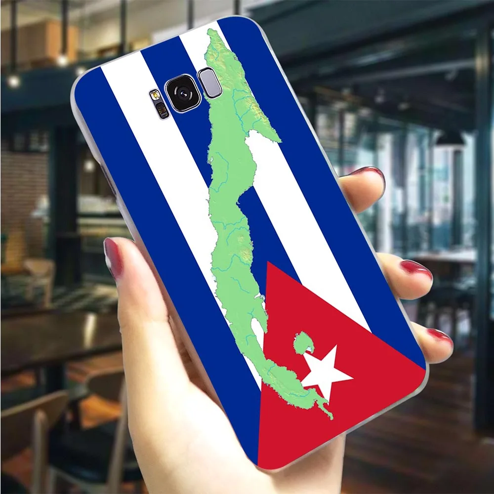 K0578501 Пластиковый чехол для телефона для Galaxy S10 Куба чехол с флагом для samsung M30 Чехлы S9 плюс S10e M20 M10 S7 край S6 S8 Note 8, 9 - Цвет: K0578501