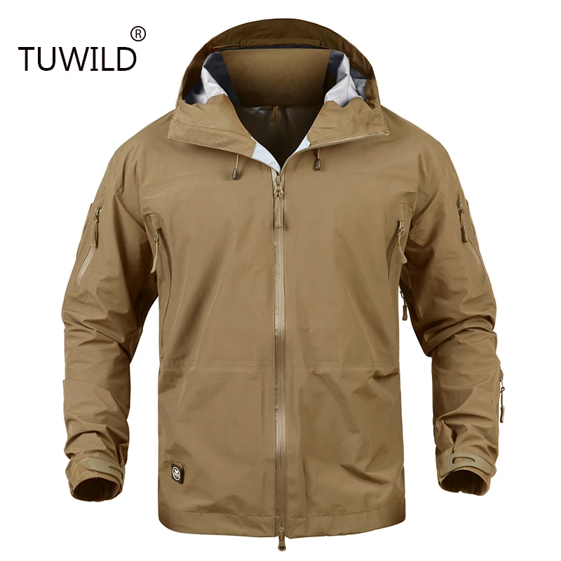 

Outdoor tactical rubber waterproof TAD Raptor hard shell Andes field combat windbreaker hunting clothing mountaineering clothing