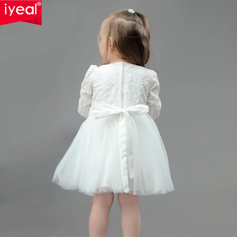 IYEAL для маленьких девочек Свадебная вечеринка платья крестильное платье