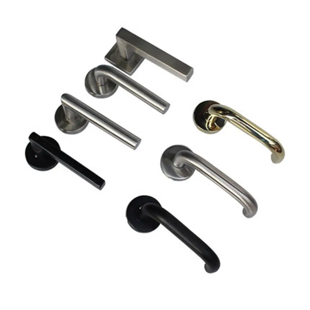 Ручка из нержавеющей стали невидимая дверь фон темная деревянная ручка