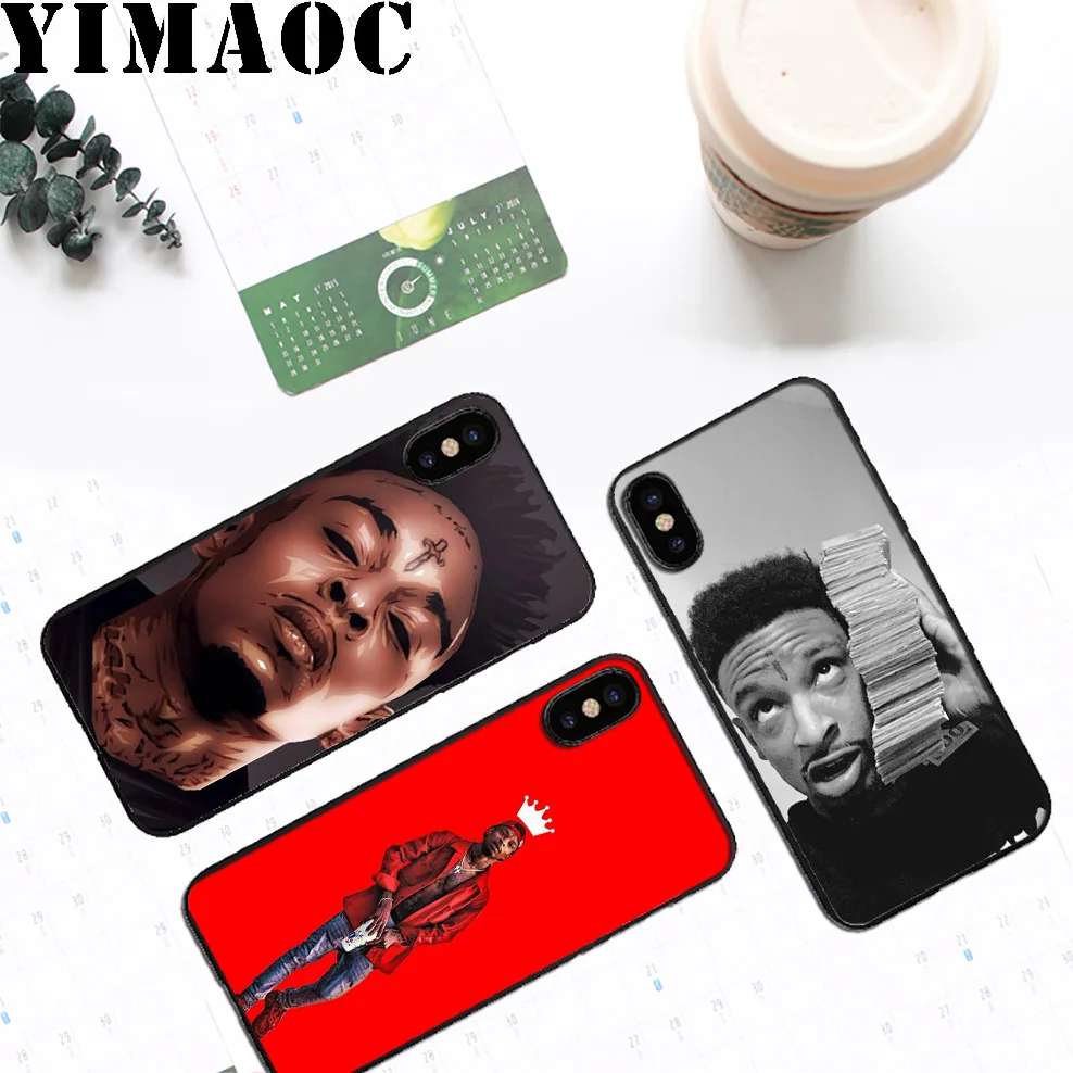 YIMAOC A4 21 Savage Rockstar Мягкий силиконовый чехол для iPhone 11 Pro Xr Xs Max X или 10 8 7 6 6S Plus 5 5S SE -