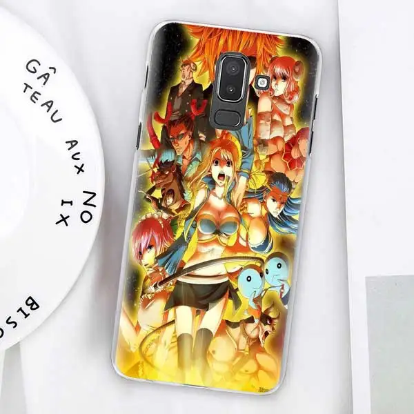 12 Аниме Манга Феи хвост Чехлы для samsung Galaxy J4 Plus J6 Plus J8 J3 J5 J7 J5 Prime жесткий чехол - Цвет: 12
