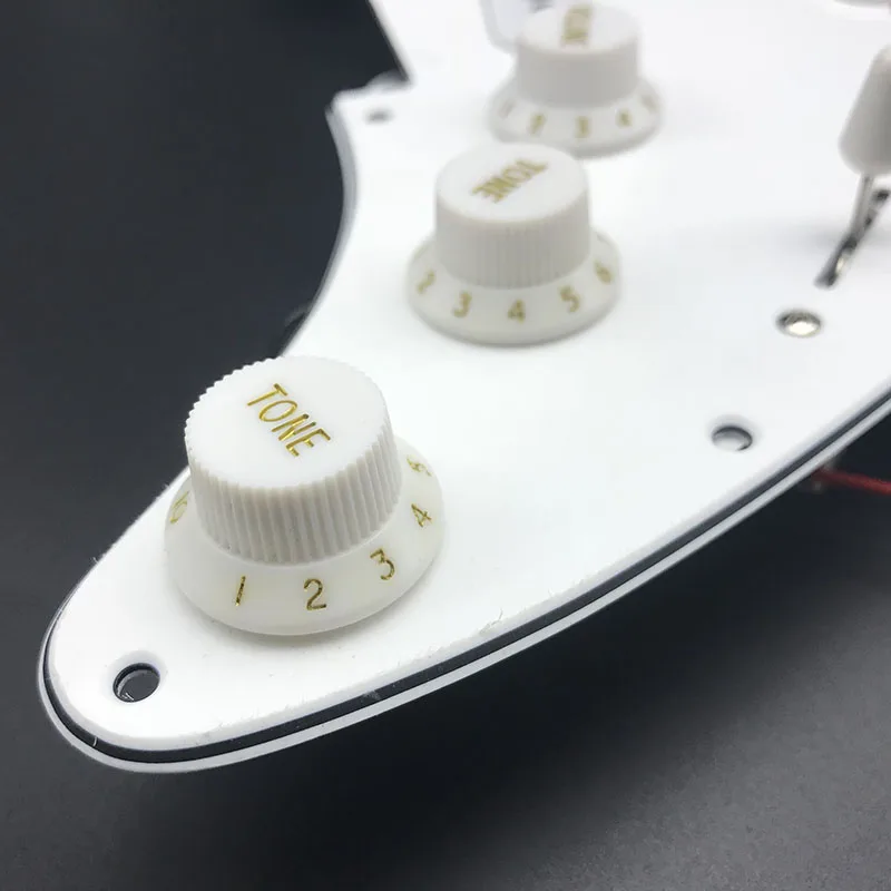 Звукосниматель с одинарной катушкой SSS электрогитара загружена Prewired Pickguard Script Plate Strat 11 отверстий 3Ply Для ST электрическая гитара