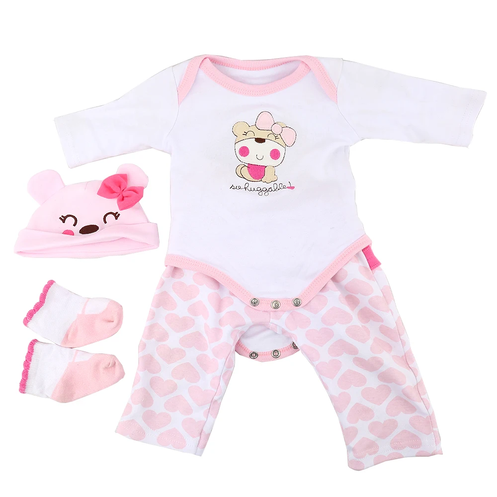 KAYDORA/Милая Одежда для кукол Bebe Reborn подходит детей 20 22 дюймов платье маленьких