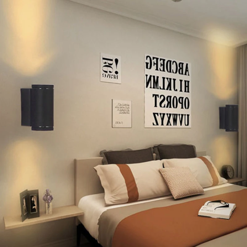 Современный настенный светильник вверх вниз светодиодный бра домашний Декор