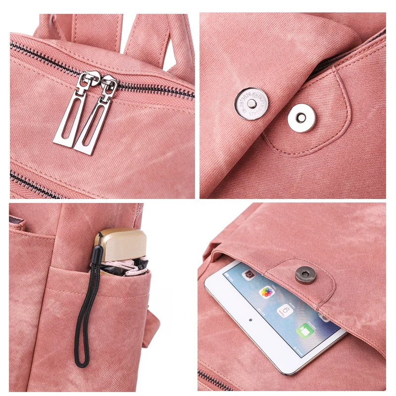 2019 Women Backpacks High Quality Rucksacks For Girls Solid Travel Luxury Designer Bagpack Ladies Sac A Dos Female Pack | Багаж и сумки