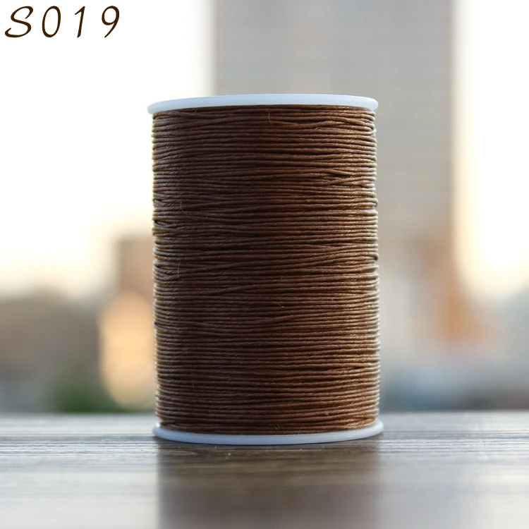 Круглая вощеная нить ramie для шитья кожи диаметр 0 6 мм опт|color thread|sewing threadleather sewing