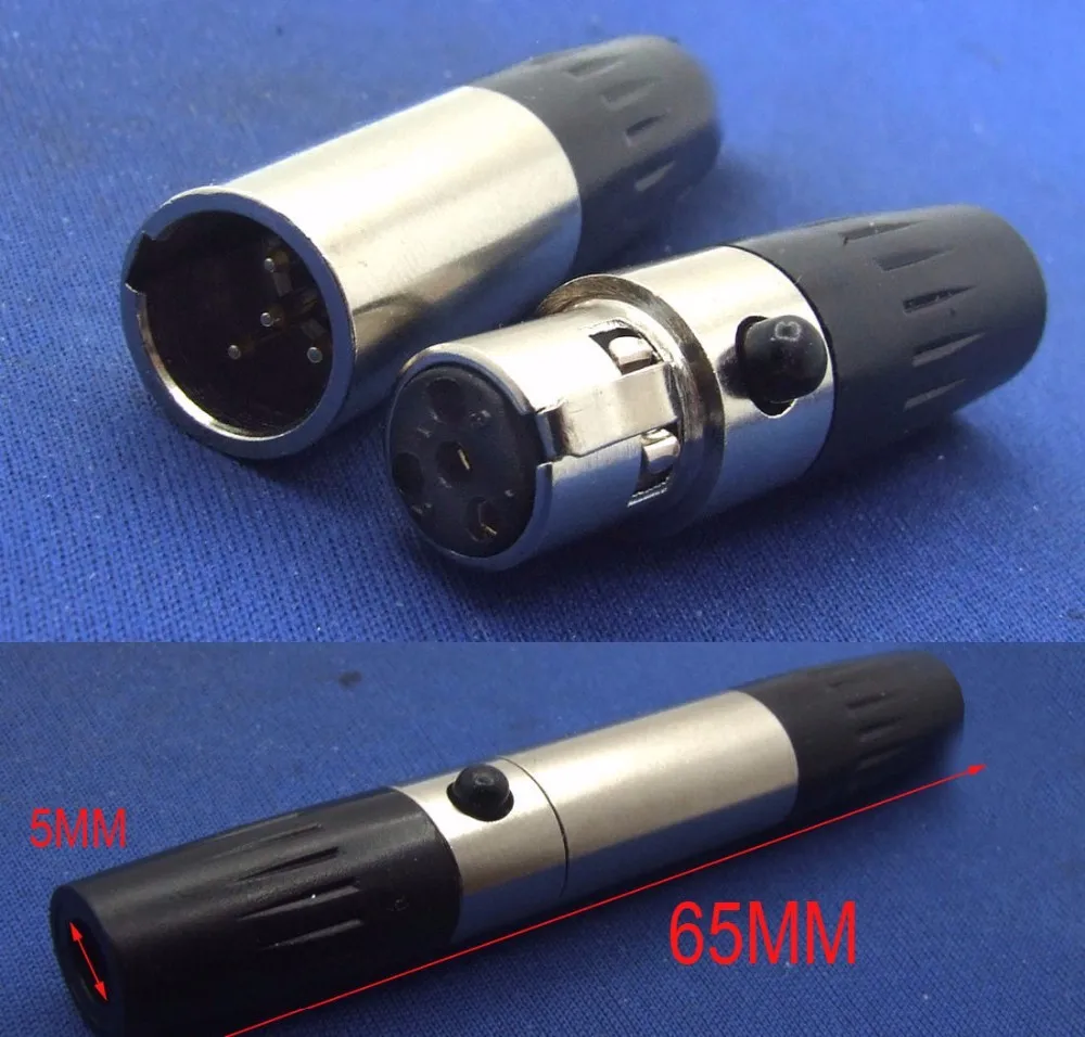 10 комплектов TA4F Mini XLR (10 4 контактный разъем + мини штекер) кабель сделай сам|cable