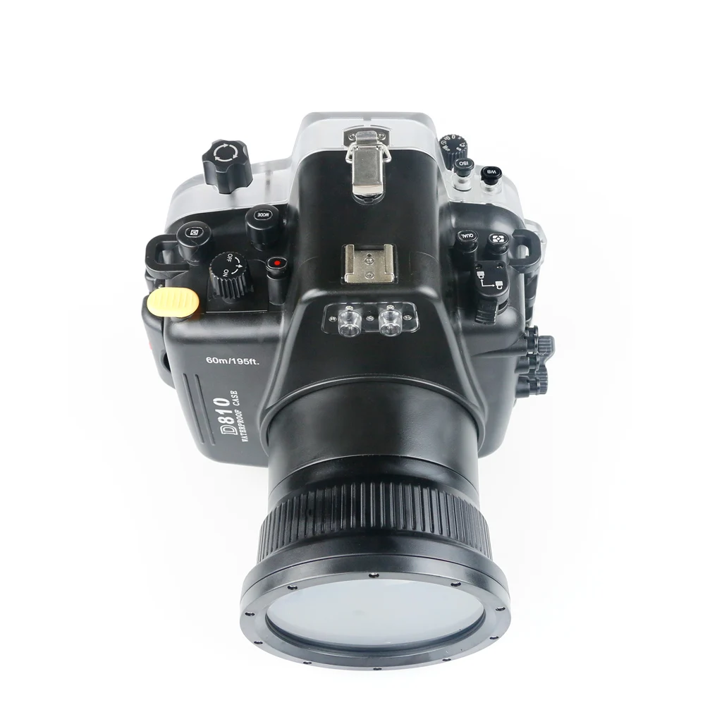 Подводный 60 м фотография для Nikon D810 105 мм Камера Корпус Водонепроницаемый чехол