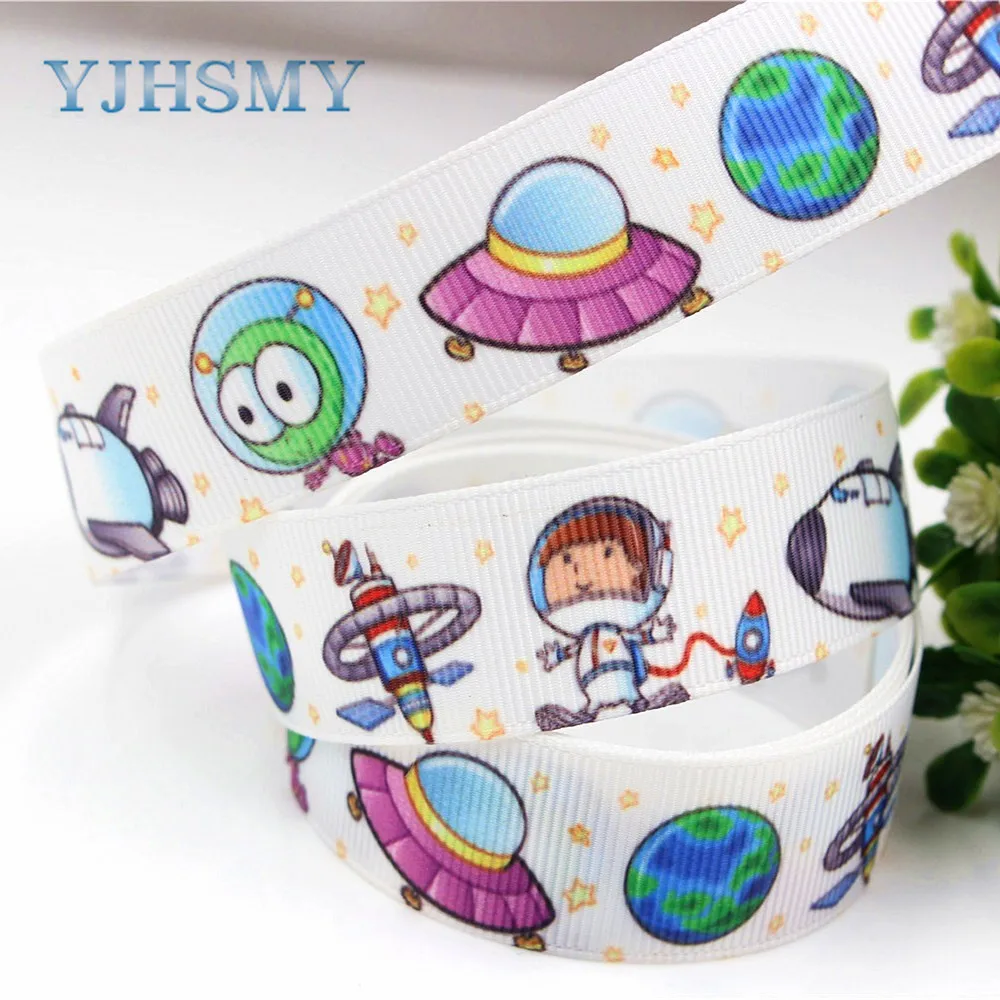 YJHSMY F 17609 510 22 мм 10 ярдов мультфильм печатных grosgrain ленты DIY ручной работы