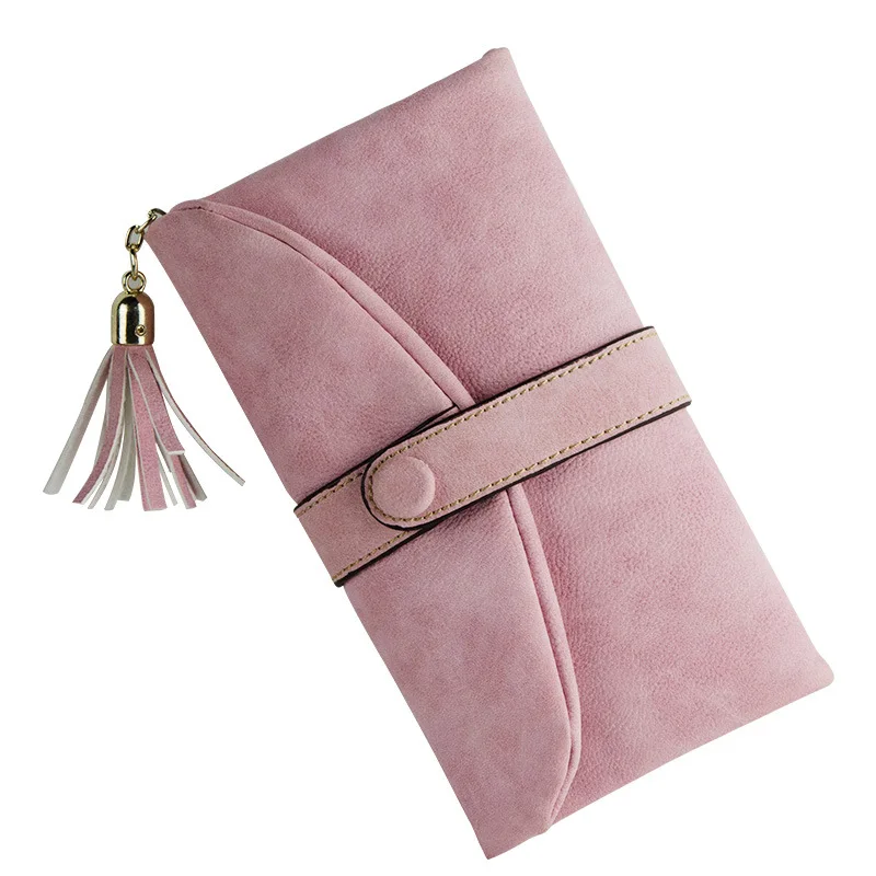 2018 женские кошельки из искусственной кожи Длинный кошелек для монет винтажный