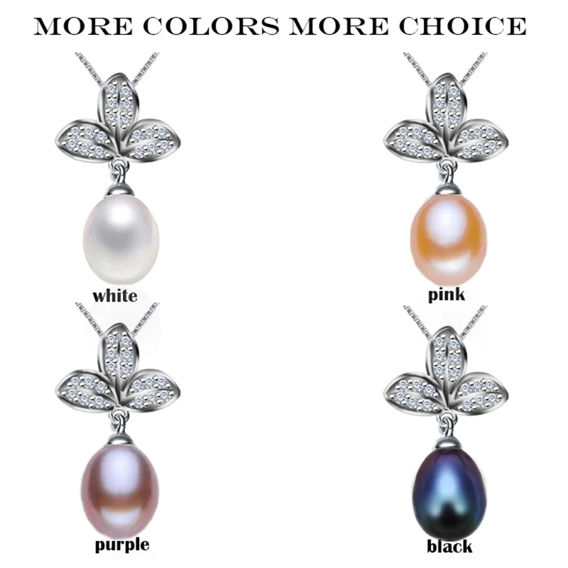 Женское ожерелье из серебра 925 пробы 8 9 мм|freshwater pearl pendant|f pendantpearl pendant |