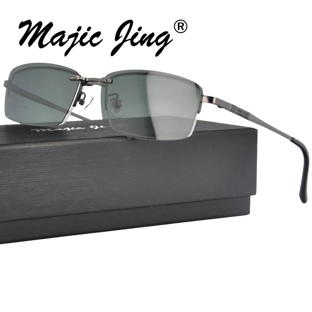 

Magic Jing Metal Glasses Magnent Man Optical Eyeglasses Frame Clip On S9201