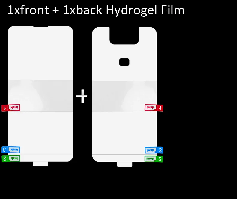 1xfront 1xback Imak Гидрогелевая пленка для Asus Zenfone 6 ZS630KL Защитная Прозрачная Олеофобная пленка - Цвет: 1xfront 1xback