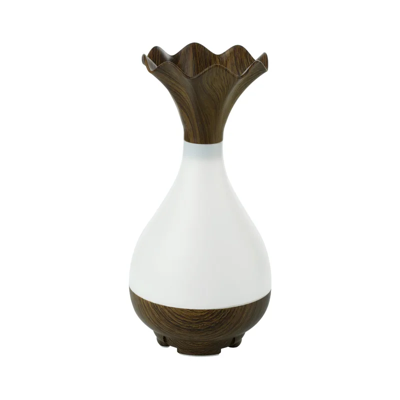 95ml mini Aroma Essential Oil Diffuser Ultrasonic Air Humidifier with Wood Grain Steam humidification LED Lights for Office Home | Бытовая