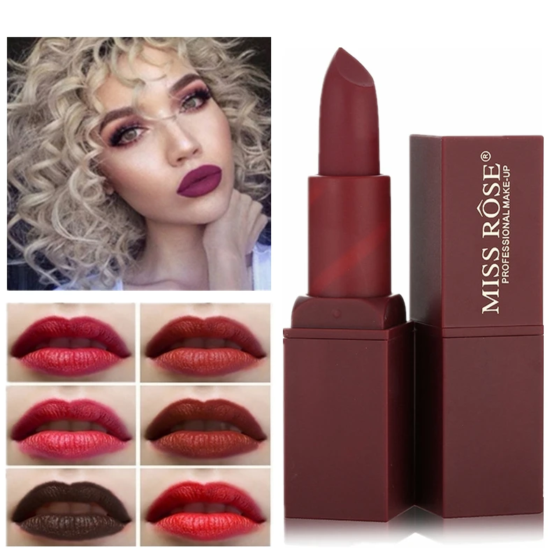 Питательная Красная губная помада витамин Е 12 цветов стойкая водостойкая