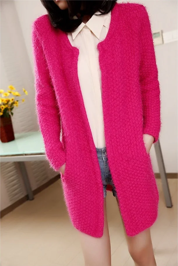 2015 Новый стиль для женщин свитер контракт пригородных длинные свободный