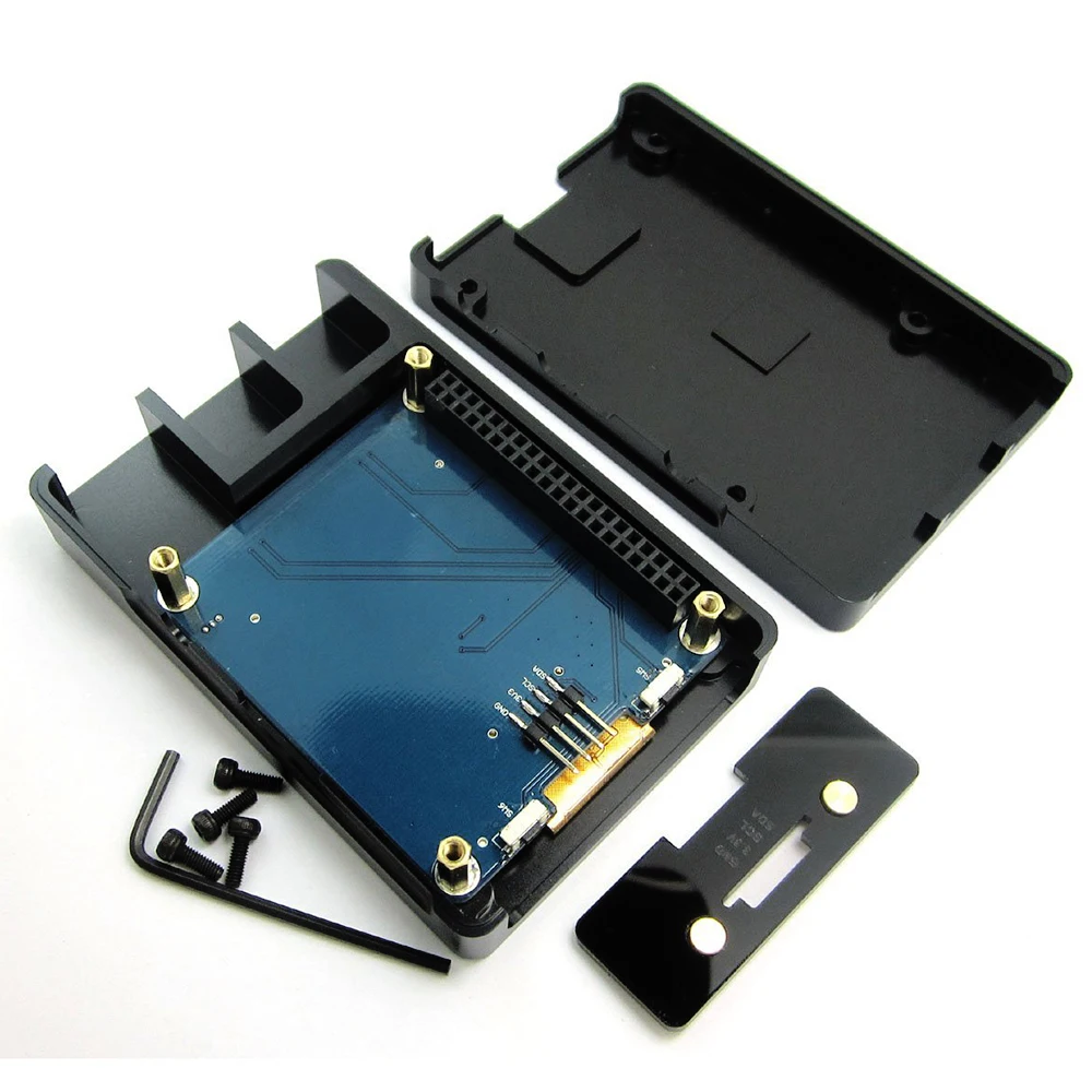 Алюминиевый корпус чехол для Raspberry Pi DIY Kit с 2,2 дюймовым высоким PPI TFT ЖК-экраном Комплект для Raspberry Pi 2 Модель B/B+/Pi 3