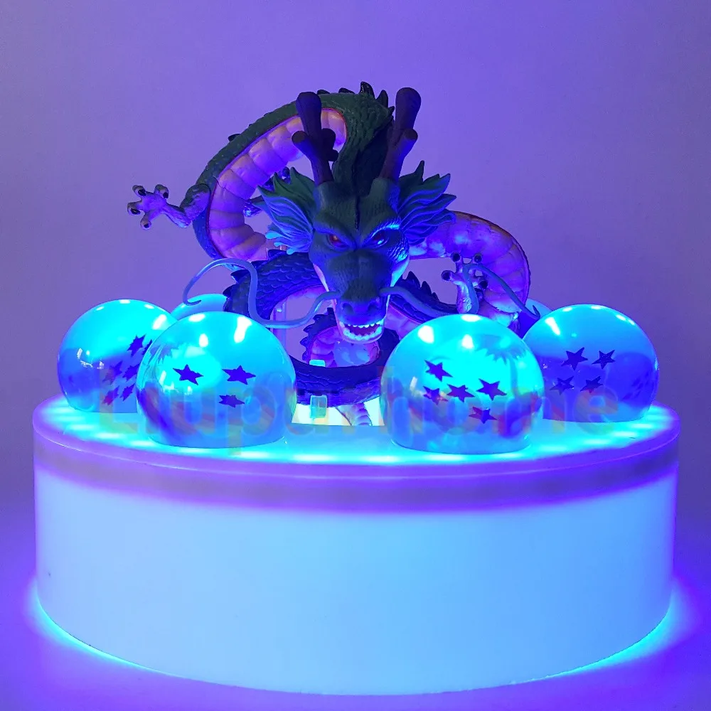 Shenron с синим светодиодным хрустальным шариком Набор для творчества Аниме Сон