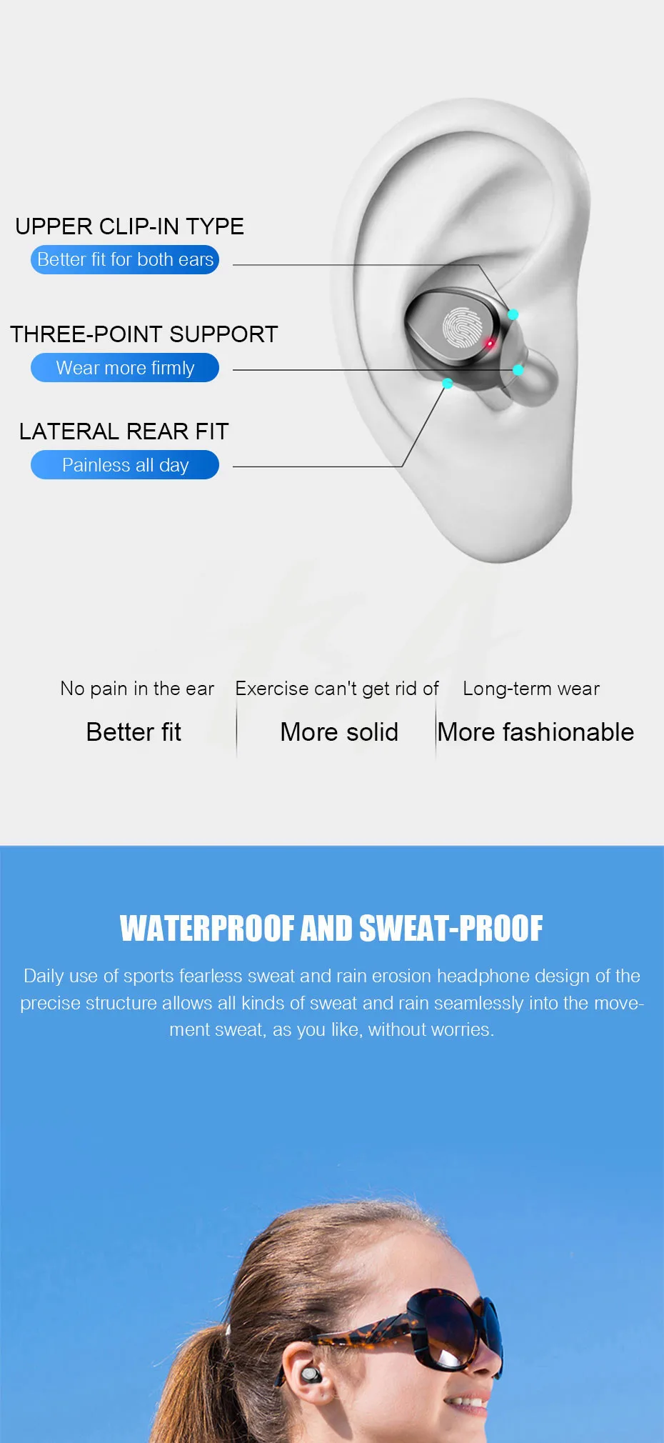 Беспроводные наушники Bluetooth V5.0 F9 TWS, беспроводные Bluetooth наушники, светодиодный дисплей, 2200 мАч, внешний аккумулятор, гарнитура с микрофоном
