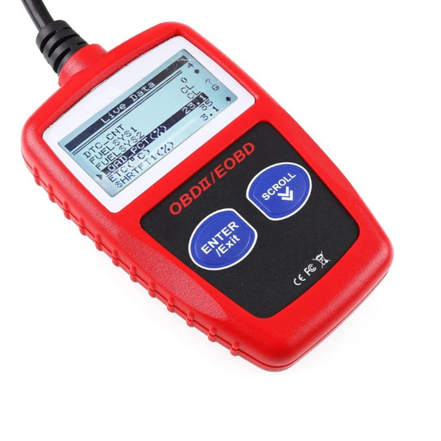 MS309 Автомобильный сканер OBDII/EOBD OBD2 Универсальный автоматический считыватель кодов работает для США и Азии и Европы Автомобильный сканер