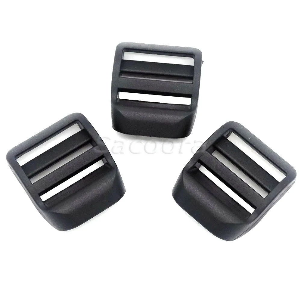5pcs/pack 1&quot Plastic Ladder Lock Slider Buckle Adjustable Black for Backpack Straps | Дом и сад