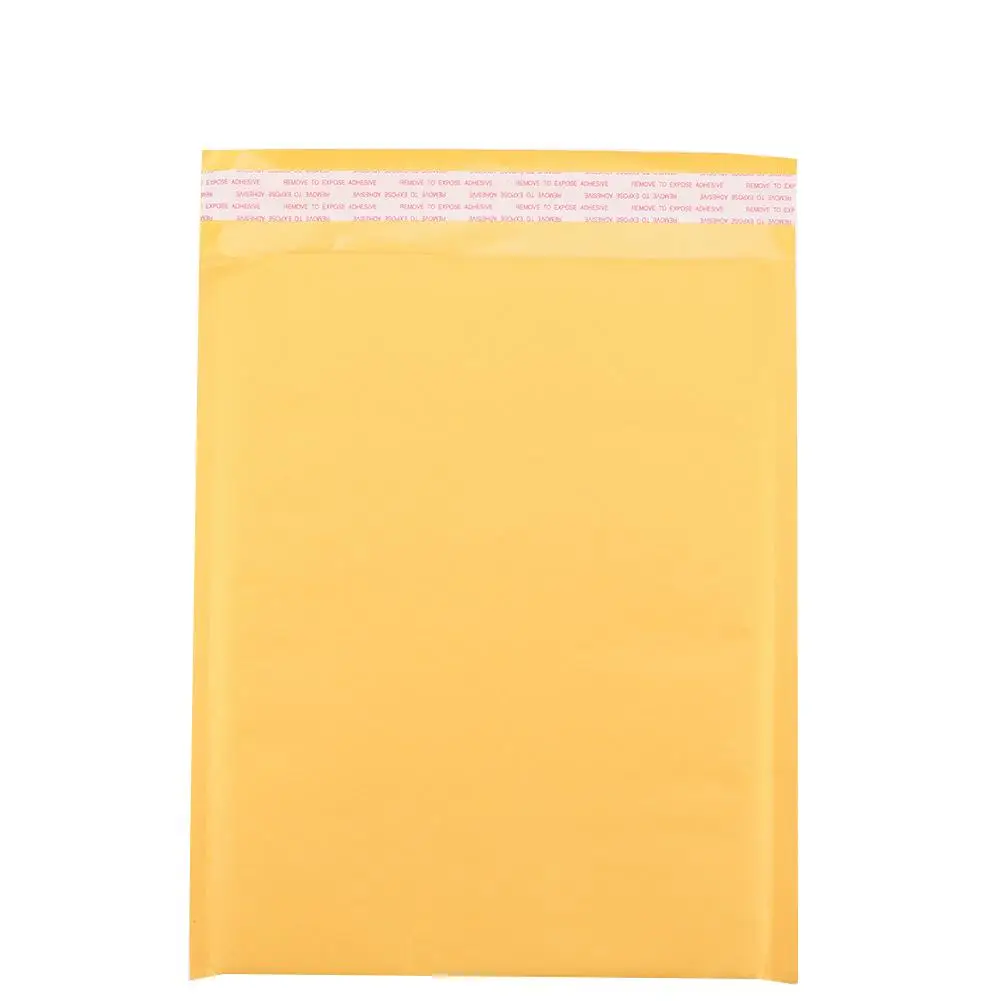 Желтая Крафтовая бумага клатч конверт с пузырьками электричество поставщик