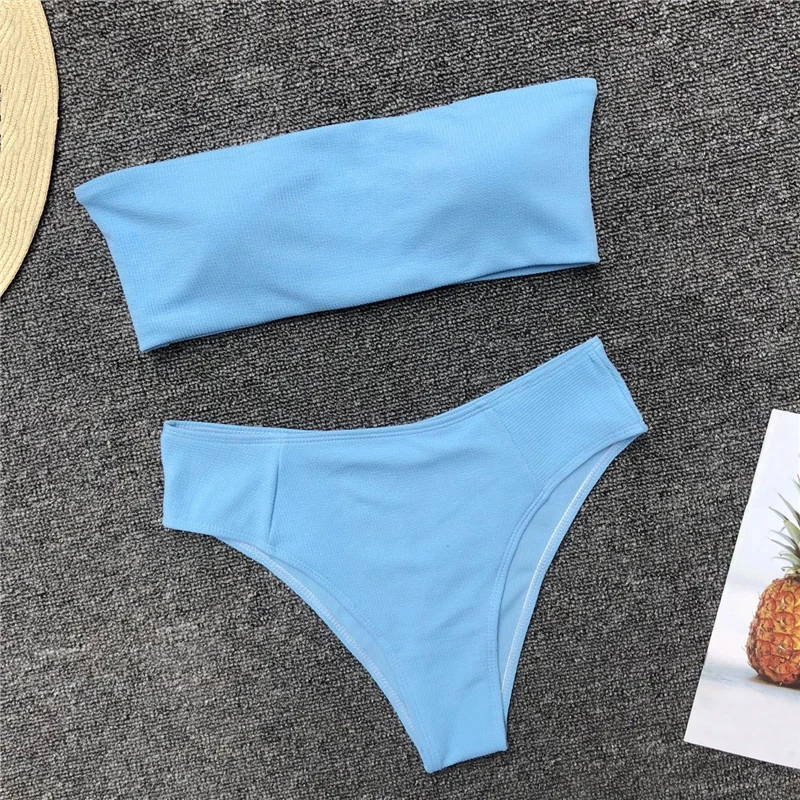 Мини микро купальник желтый танкини дерзкий Бикини Низ maillot femme пляжная одежда мягкий синий бикини без бретелек купальник комплект