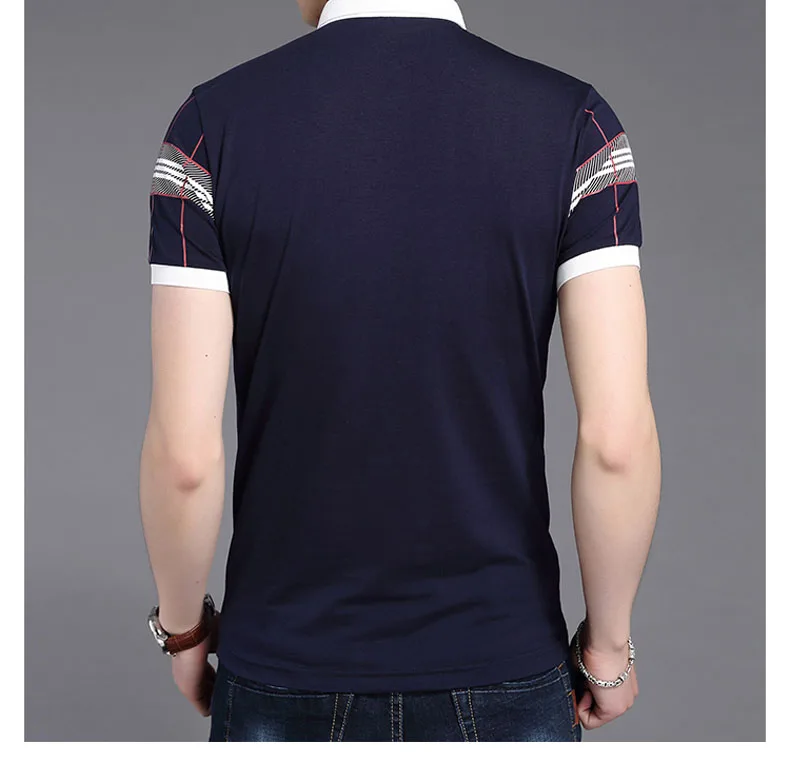 Новая летняя мужская клетчатая рубашка поло Slim Fit Gent Classic Polo короткие рубашки