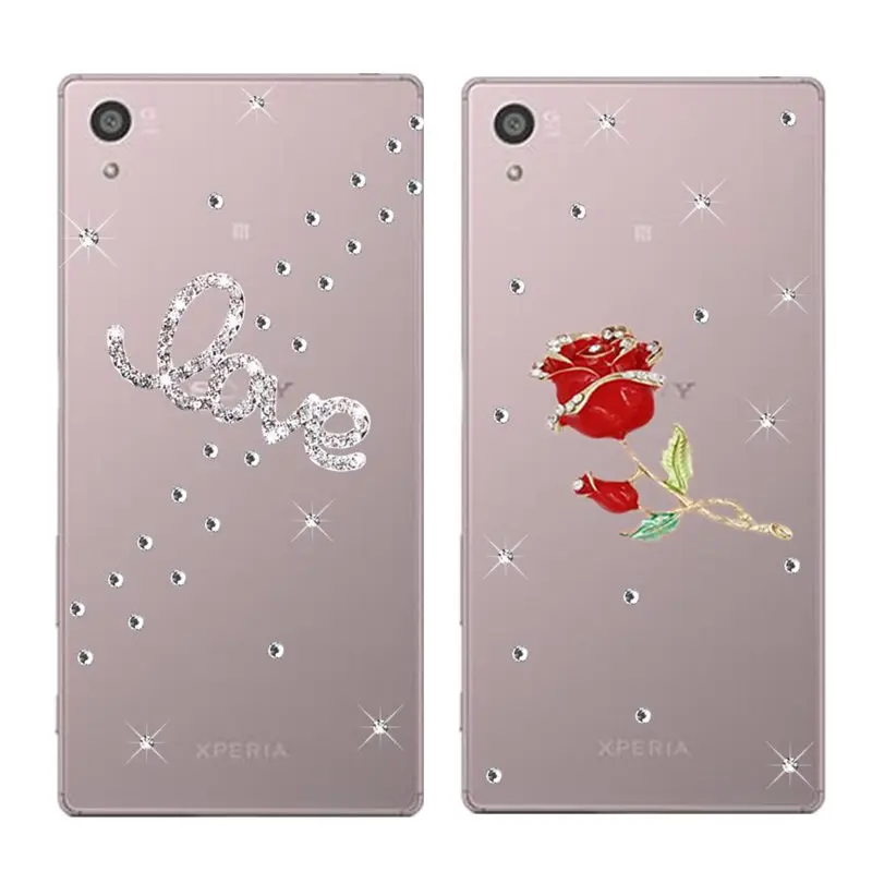 Роскошный блестящий чехол со стразами для Sony Xperia Z5 Premium Z3 Compact Z1 Gliter телефона Z4 Plus