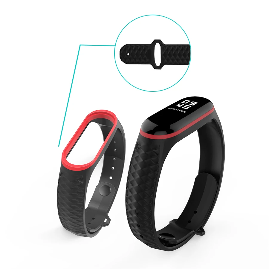 Mi jobs mi Band 4 ремешок Aurora силиконовый спортивный ремешок для Xiaomi mi Band 4 3 браслет Correa mi band 3 браслет Pulseir ремешок на запястье
