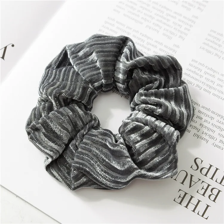 Girls pure color hair adorn New cross lady Fashion Rope headdress Flower Rubber Bands Small Adorn Article--A bag of five |